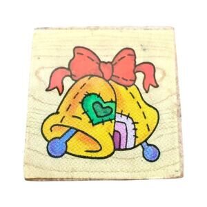 Michaels Stores Holiday Bells Mini Rubber Stamp